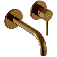 Смеситель для раковины Damixa Scandinavian Pure  360260600 встраиваемый, без донного клапана, золотой