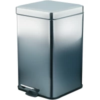 Мусорное ведро Nofer 09111.06.B 6л, с педалью, хром