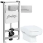 Комплект подвесной унитаз Creavit Sphinx SP320-11CB00E-0000 + KC1803.01.0000E + система инсталляции Jacob Delafon E5504-NF + E4326-CP