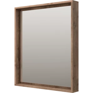 Изображение товара зеркало brevita dallas dal-02070-074 70x80 см, с led-подсветкой, сенсорным выключателем, дуб галифакс