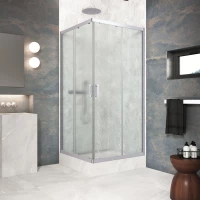 Душевой уголок Vegas Glass ZA Protec 85 07 02 85x85 см, профиль матовый хром, стекло шиншилла