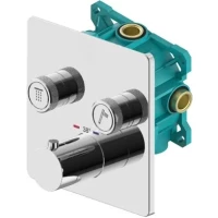 Термостат для ванны Plumberia Selection PSBOX KITPSB2902CR встраиваемый, хром