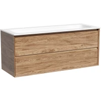 Тумба с раковиной Sancos Marmi 2.0 MR2.0120ECH + CN7016 121 см, подвесная, дуб чарльстон