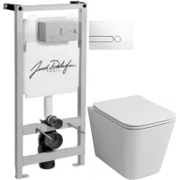 Комплект подвесной унитаз Grossman GR-4441S + система инсталляции Jacob Delafon E5504-NF + E4326-00
