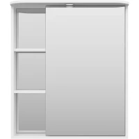 Зеркальный шкаф Misty Венера П-Внр04070-01СвП 70x80 см R, с подсветкой, выключателем, белый глянец