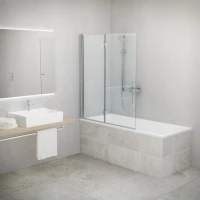 Шторка для ванны Roltechnik TZVL2/1100 742-110000L-00-02 прозрачное