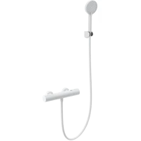 Термостат для душа Wonzon & Woghand Inn 2 WW-A2006-A-MW с душевым гарнитуром, белый матовый