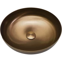 Раковина-чаша Abber Wasser Kreis AF2412MRG 35,9x35,9 см, накладная, розовое золото матовый