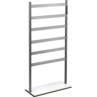 Полотенцесушитель электрический Wonzon & Woghand Essen WW-A406-GM 958x475, напольный, МЭМ правый, темный графит матовый