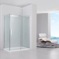 Душевой уголок 120x80 см Black & White Stellar Wind 2088012 прозрачное