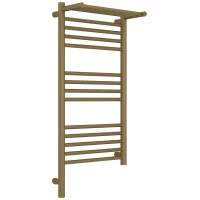 Полотенцесушитель электрический Сунержа Богема с полкой 3.1 032-6006-8040 800x400, МЭМ левый, золотой матовый