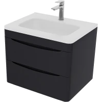Тумба под раковину Style Line Бергамо СС-00002520 59,1 см, подвесная, графит матовый