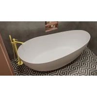 Ванна из литьевого мрамора Whitecross Ruby 0202.165075.200 165x75 см, отдельностоящая, белый матовый