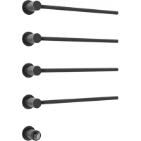 Полотенцесушитель электрический Sancos Linea SC14001MB 665x530, встраиваемый, МЭМ левый/правый, черный матовый
