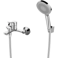 Смеситель для ванны Lemark Siberia LMF-7022B-C с душевым гарнитуром, хром