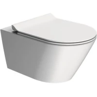 Унитаз подвесной GSI Kube X 941509 безободковый, торнадо, белый матовый