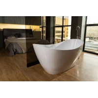 Ванна из литьевого мрамора Marmo Bagno Верона MB-VR170-80 168x77 см, отдельностоящая, белый