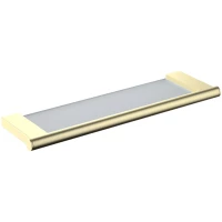 Полка стеклянная Timo Luiro 18572/17 46,7 см, золотой матовый