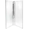 558.314.00.1 IDO Showerama 10-5 Comfort Задние стенки, прозрачное стекло, профиль алюминий, 1000x100 - 1