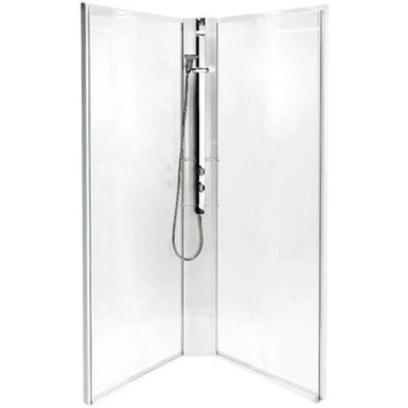 558.314.00.1 IDO Showerama 10-5 Comfort Задние стенки, прозрачное стекло, профиль алюминий, 1000x100