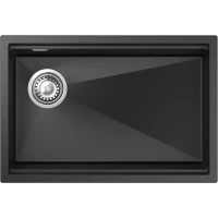 Кухонная мойка Rivelato Lino LN-654-L antracite 65x44 см, антрацит