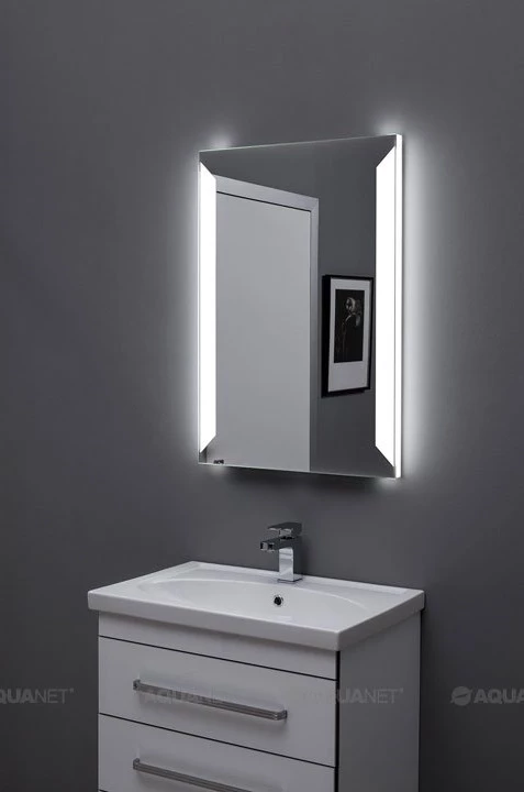 зеркало aquanet сорренто 110 196655 Зеркало с подсветкой 90x85 см Aquanet Сорренто 00196651