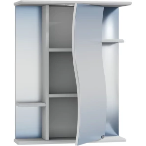 Изображение товара зеркальный шкаф 55x72,5 см белый глянец санта лира 101053