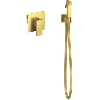 Гигиенический душ Timo Selene 2089/17SM со смесителем, золотой матовый