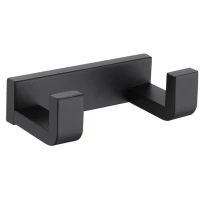 Крючок Abber Westen AA1750B двойной, для ванны, черный матовый