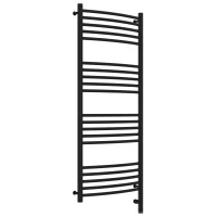 Полотенцесушитель электрический 1200x500 черный матовый МЭМ правый, перемычка выгнутая Сунержа Богема 3.0 31-5803-1250