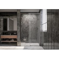 Душевая дверь 129 см Veconi Premium Trento PTD40-GR-130-01-C4 прозрачное