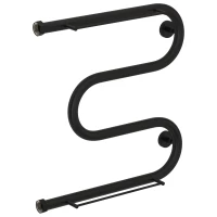 Полотенцесушитель водяной 500x500 черный матовый Сунержа М-образный +2 полки 31-4008-5050