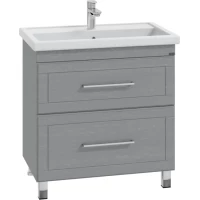 Тумба с раковиной серый дуб 81,5 см Санта Венера 221017 + FOCTEP80