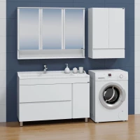 Комплект мебели белый глянец 120 см Санта Марс 700254 + Sirius120 + 700184