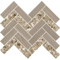 Декор Kerama Marazzi Монтиони мозаичный коричневый светлый 34x35,5 T042\SG5269