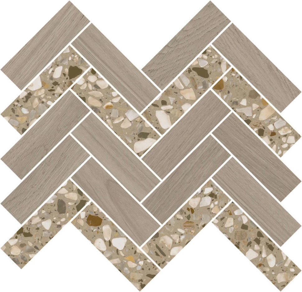 

Керамогранит Kerama Marazzi Декор Монтиони мозаичный коричневый светлый 34x35,5x0,9 T042\SG5269