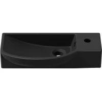 Раковина Lavinia Boho Bathroom Sink 33311038 50x24 см L, рукомойник, черный матовый