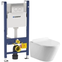 Комплект подвесной унитаз MEER MR-2102 + система инсталляции Geberit 458.124.21.1