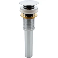Донный клапан для раковины Frap F65-2 с переливом, хром