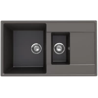 Кухонная мойка Ulgran Prima 860 1,5K-09 86x50 см, мокрый асфальт