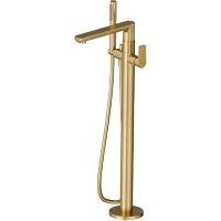 Смеситель напольный для ванны Newform Haka 72084E.59.097 золотой матовый