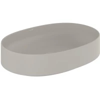 Раковина-чаша Kludi Resa O 58CW20O2 60x40 см, накладная, светло-серый матовый