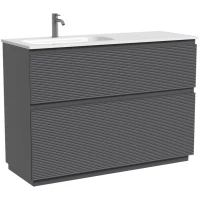 Тумба под раковину Sancos Folk Floor FL120FLGS 119 см L, напольная, темно-серый матовый