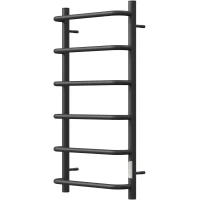 Полотенцесушитель электрический Point Ника П6 PN08848B 800x432, диммер правый, черный матовый