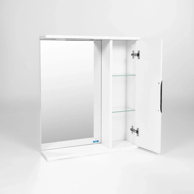 Зеркальный шкаф 50x70 см белый R Viant Лима VLIM50-ZSH