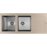Кухонная мойка Florentina Комби 1160 21.415.E1160.107 116x51 см, нержавеющая сталь/песочный