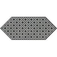 Декор Kerama Marazzi Келуш 1 черно-белый 14x34 HGD/A480/35006