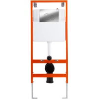 Инсталляция для унитаза BelBagno BB097SET.R.CR с кнопкой смыва, хром