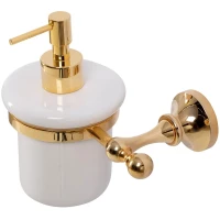 Дозатор для жидкого мыла Cezares Olimp OLIMP-SOI-03/24-M настенный, золотой