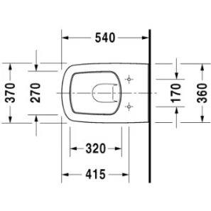 Изображение товара унитаз подвесной duravit durastyle 45520900a1 с сиденьем микролифт, альпийский белый